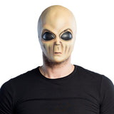 Masque Alien Extraterrestre avec Yeux Noirs Brillants