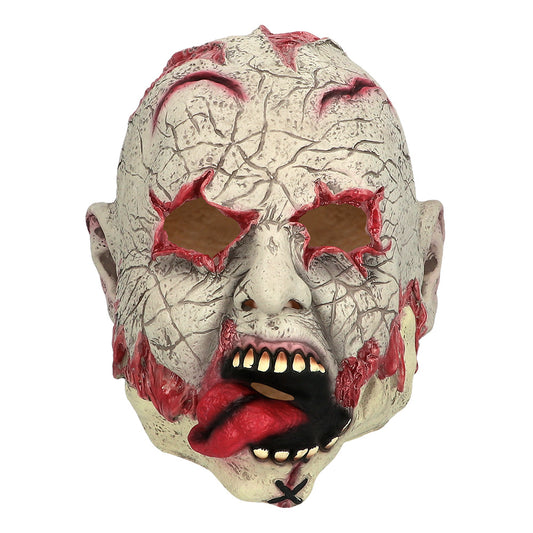 Masque Zombie Déchiré Réaliste - Accessoire Halloween Horrifique