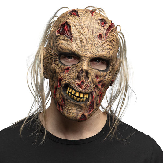 Masque Zombie Gore avec Cheveux Longs - Déguisement Horreur