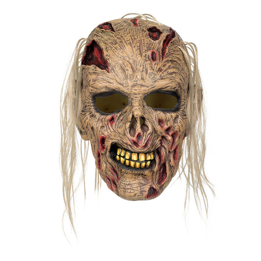 Masque Zombie Gore avec Cheveux Longs - Déguisement Horreur