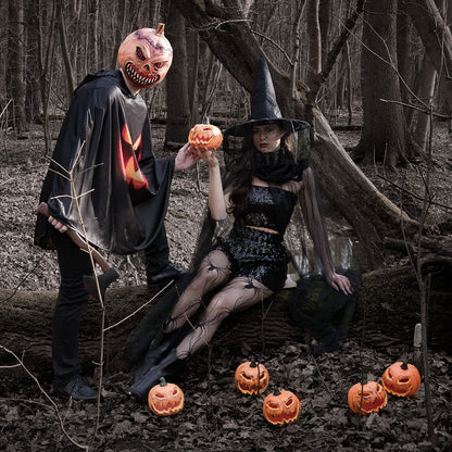 Masque Citrouille Horrifique Halloween - Visage Démoniaque