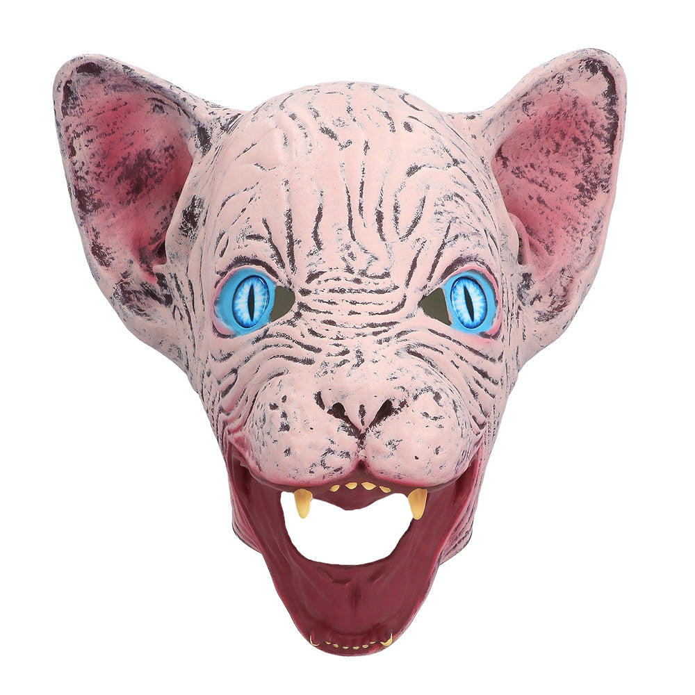 Masque Chat Blanc Horrifique - Déguisement Adulte Halloween