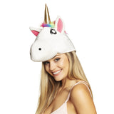 Chapeau Licorne Blanc Brillant - Déguisement Adulte Fantaisie