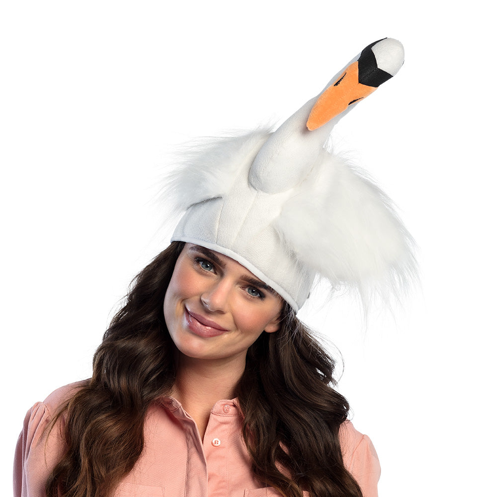 Chapeau Cygne Blanc Déguisement 59 cm - Accessoire Rigolo