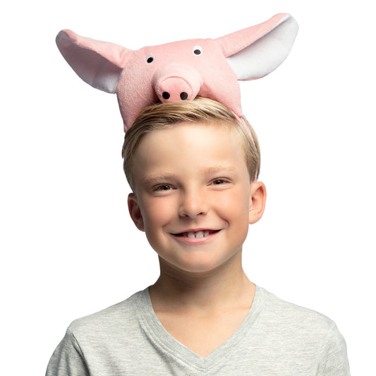 Serre-tête Cochon Rose Amusant - Accessoire de Fête Fantaisie