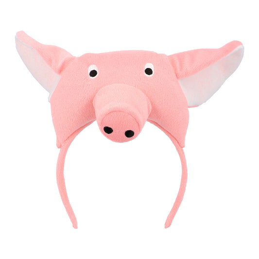 Serre-tête Cochon Rose Amusant - Accessoire de Fête Fantaisie
