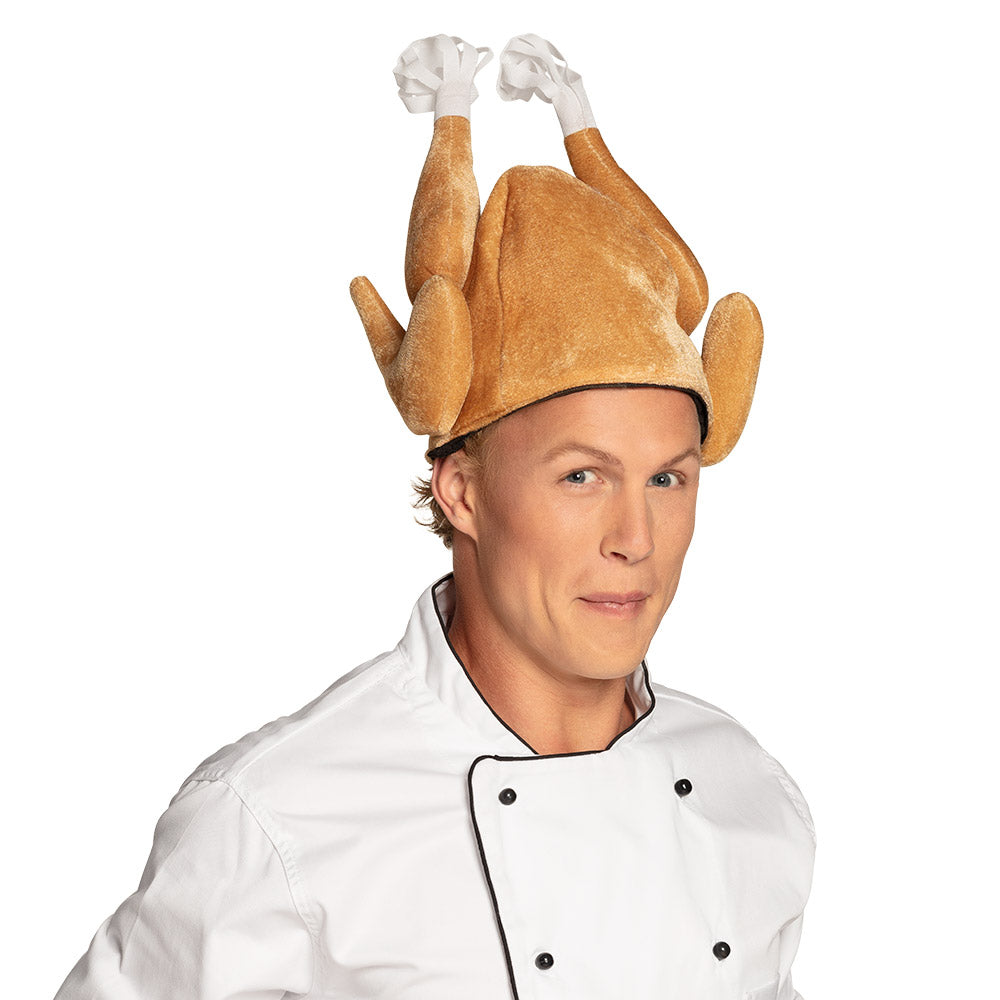 Chapeau de Poulet Géant Amusant - Déguisement Drôle 59cm