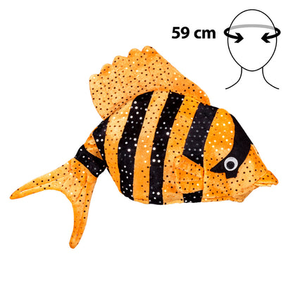 Chapeau Poisson Pailleté Rayé - Déguisement Adulte Enfant