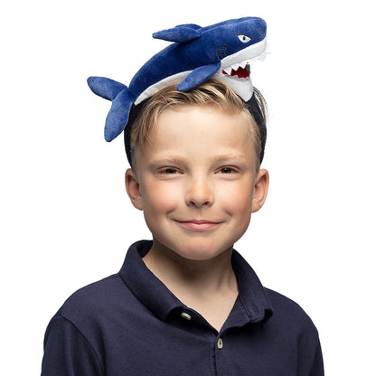 Serre-tête Requin Bleu Amusant - Accessoire Fête Enfant et Adulte