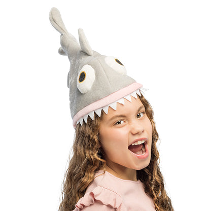 Chapeau Monstre Rigolo Gris - Déguisement Amusant Adulte Enfant