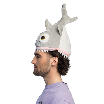 Chapeau Monstre Rigolo Gris - Déguisement Amusant Adulte Enfant