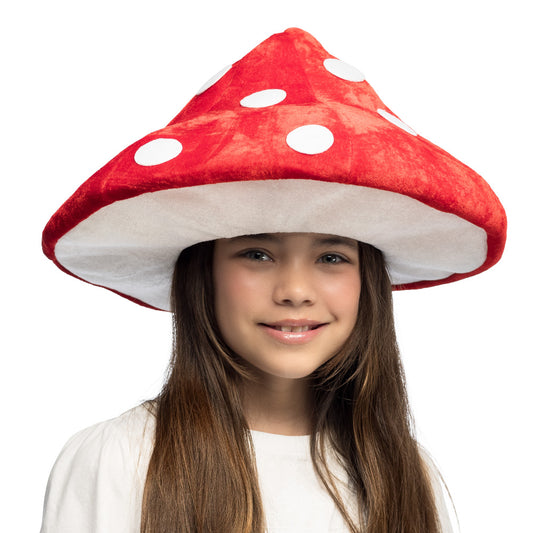 Chapeau Champignon Rouge à Pois Blancs - Déguisement Amanite