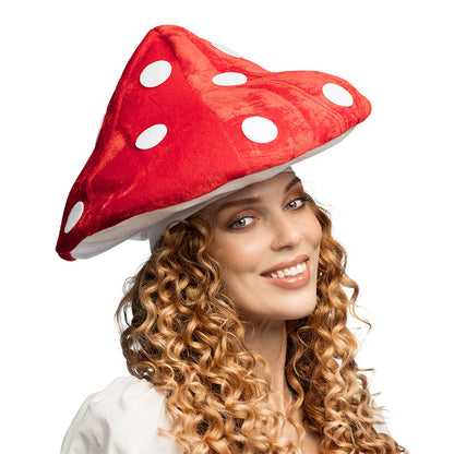 Chapeau Champignon Rouge à Pois Blancs - Déguisement Amanite