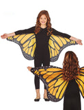 Ailes de papillon orange 110 x 50 cm enfant