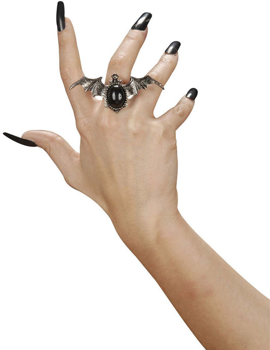 Bague gothique chauve-souris adulte Halloween