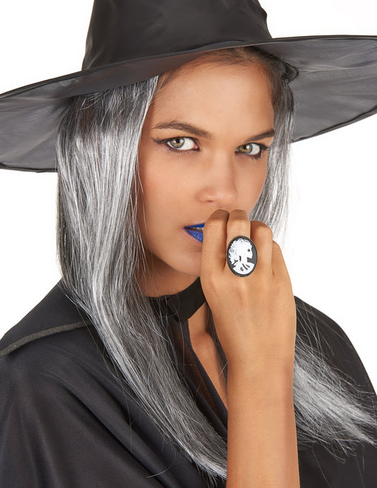 Bague squelette gothique femme Halloween