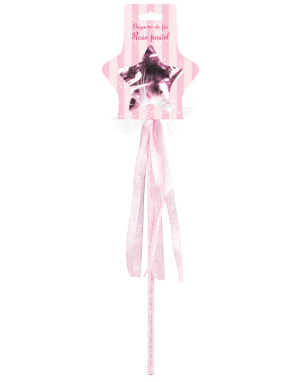 Baguette fée rose pastel fille