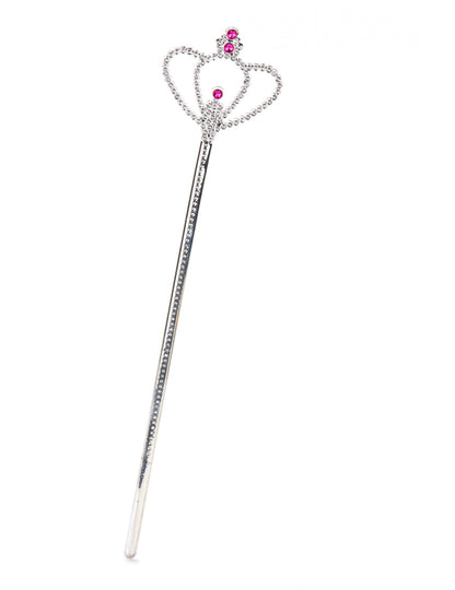 Baguette princesse diamant argentée adulte et enfant