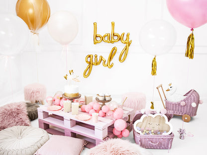 Ballon aluminium baby doré 73 x 75 cm