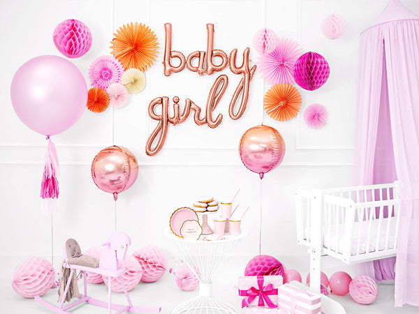 Ballon aluminium baby rose gold 73,5 x 75,5 cm