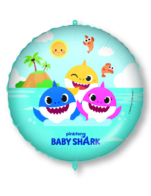 Ballon en aluminium Baby Shark  46 cm