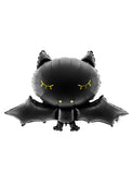 Ballon aluminium chauve souris noire 80 x 52 cm