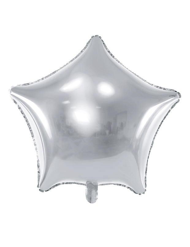 Ballon aluminium étoile argentée 45 cm