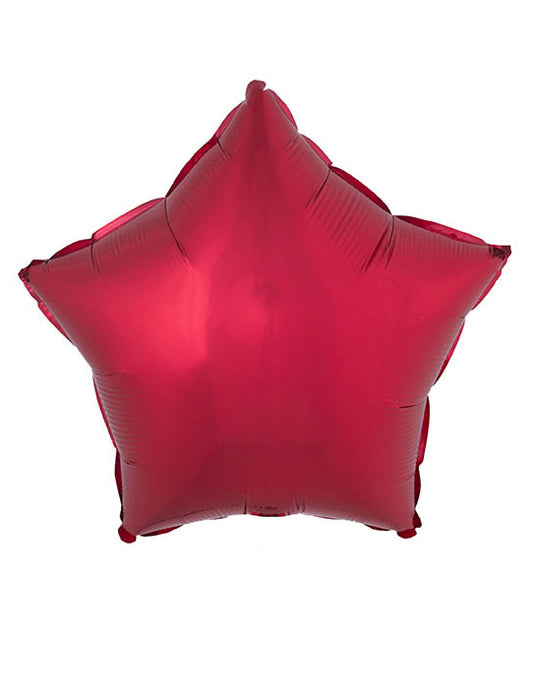 Ballon aluminium étoile rouge 53 x 46 cm