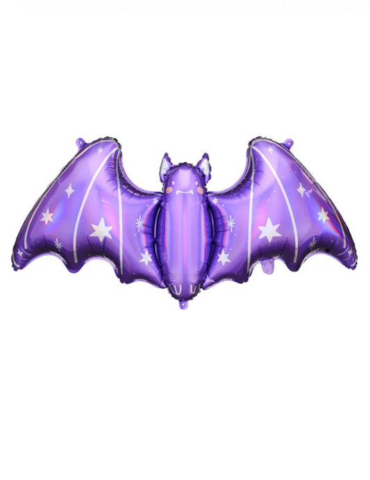 Ballon aluminium géant chauve-souris violette 119 x 51 cm