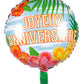 Ballon aluminium Joyeux Anniversaire Paradise 45 cm