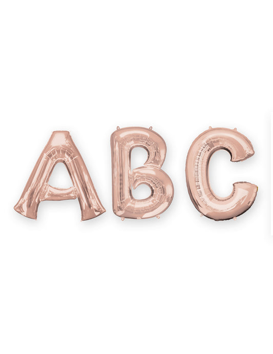 Ballon aluminium lettre rose gold 81 cm