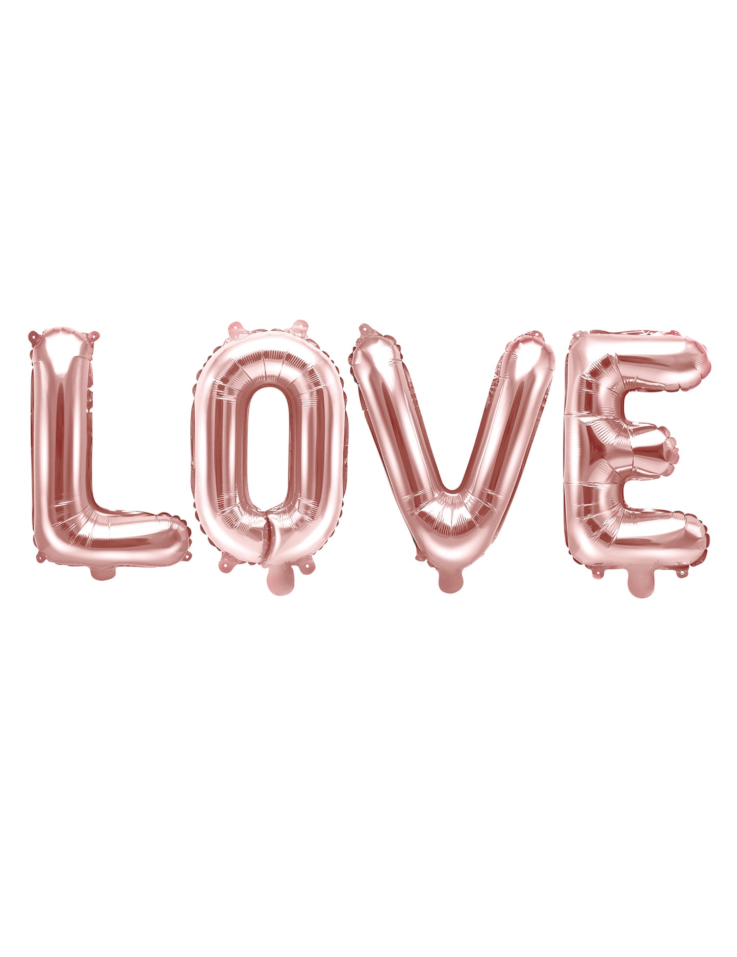 Ballon aluminium lettres LOVE rose gold 140 x 35 cm