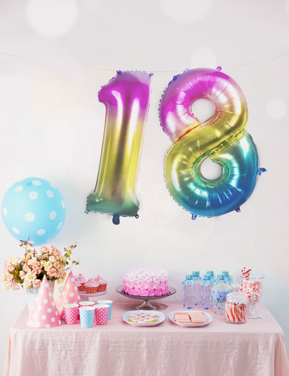 Ballon aluminium multicolore 86 cm