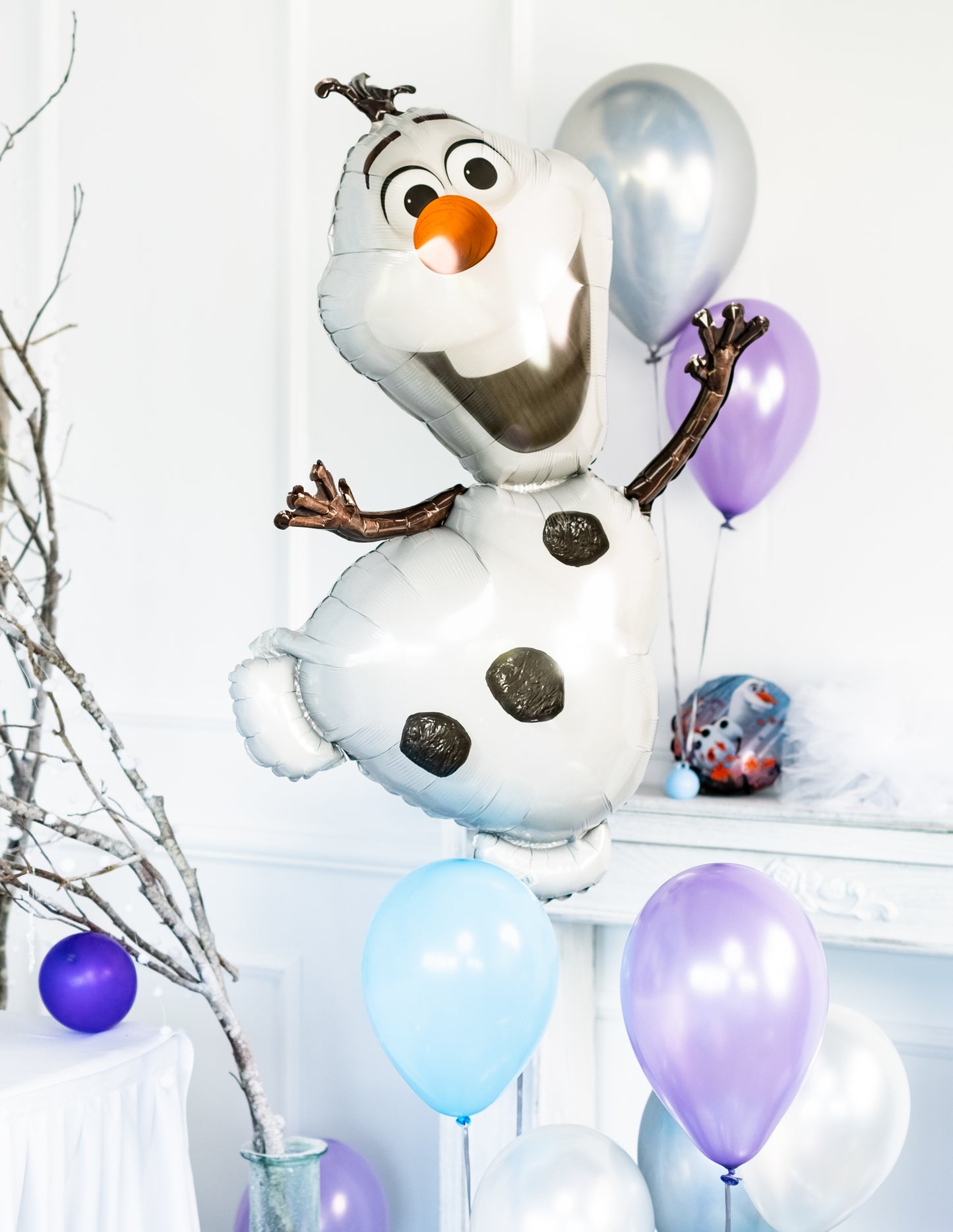 Ballon aluminium Olaf Reine des neiges