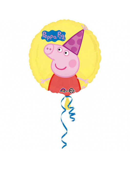 Ballon aluminium anniversaire Peppa Pig 43 cm