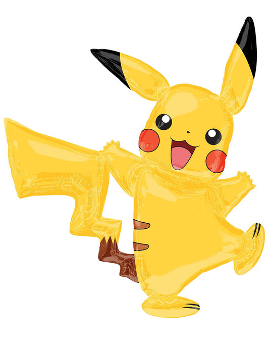 Ballon aluminium Pikachu Pokémon 132 x 144 cm