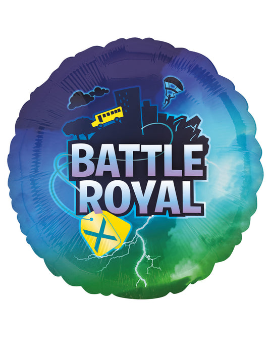 Ballon aluminium rond battle royale 43 cm