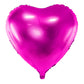 Ballon coeur rose brillant