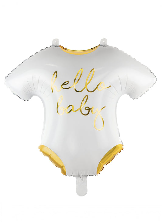 Ballon en aluminium body Hello baby 51 x 45 cm