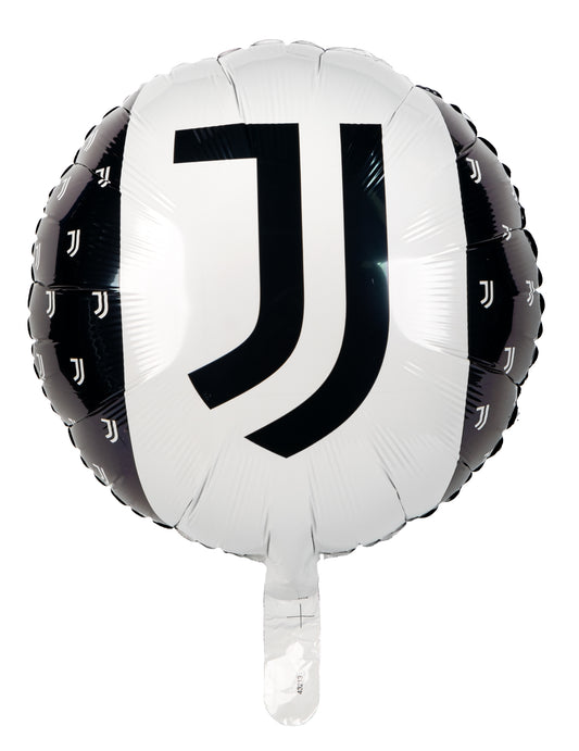 Ballon en aluminium Juventus noir et blanc 43 cm