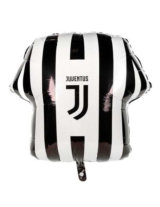 Ballon en aluminium Maillot de la Juventus noir et blanc 60 cm