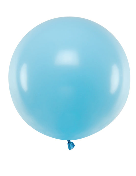 Ballon en latex géant bleu 60 cm