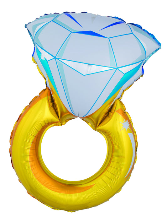 Ballon géant bague diamant 105 cm