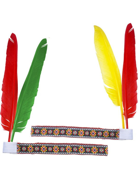 Bandeau indien avec plumes adulte