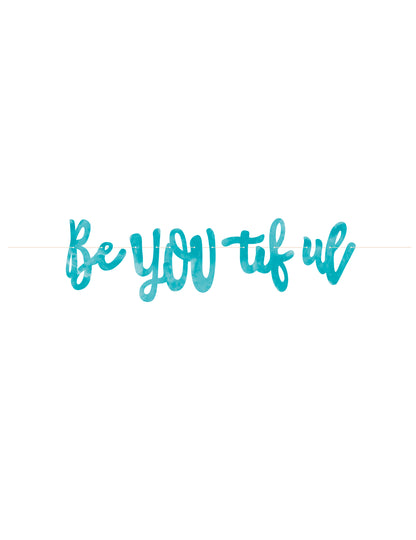 Bannière fanions Be You tiful carton 213 cm