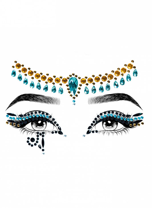 Bijoux pour visage adhésifs Cléopâtre