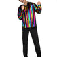 Chemise disco rainbow homme