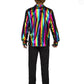 Chemise disco rainbow homme