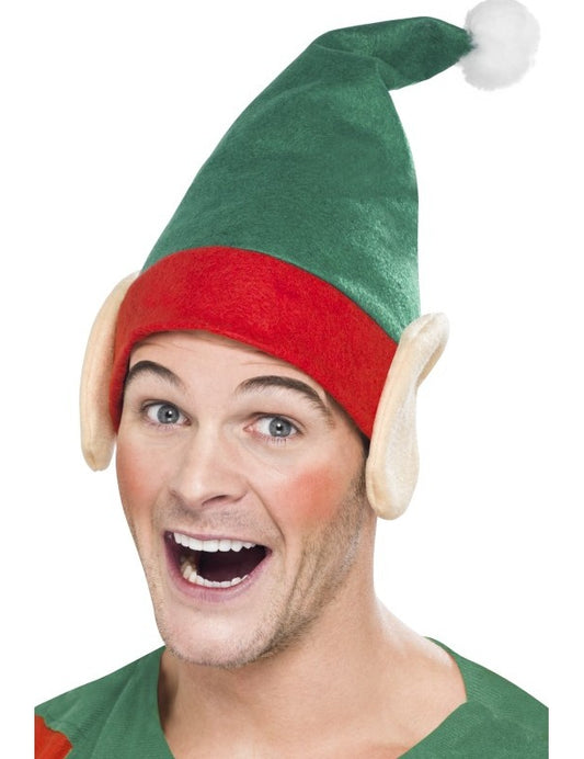 Bonnet elfe avec oreilles adulte Noël