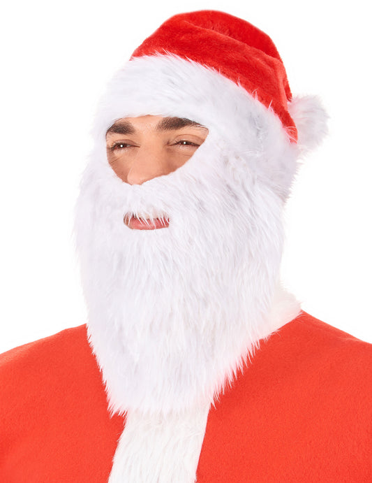 Bonnet Père Noël avec barbe adulte Noël